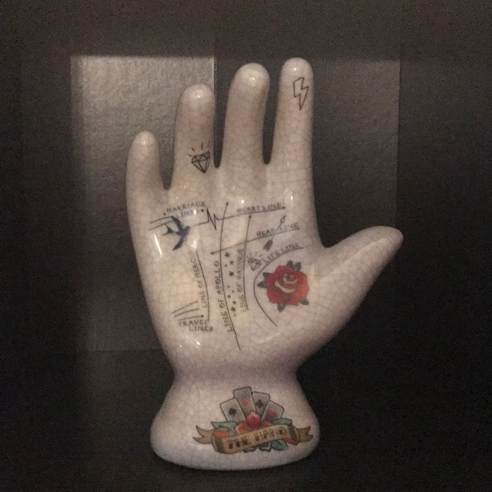 Palmistry Hand Retro Tattoo 💡
